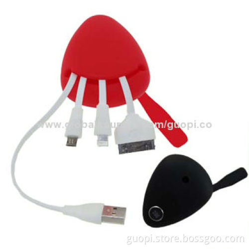 4 in 1 silicone USB cable